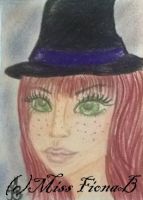 cute witch with freckles